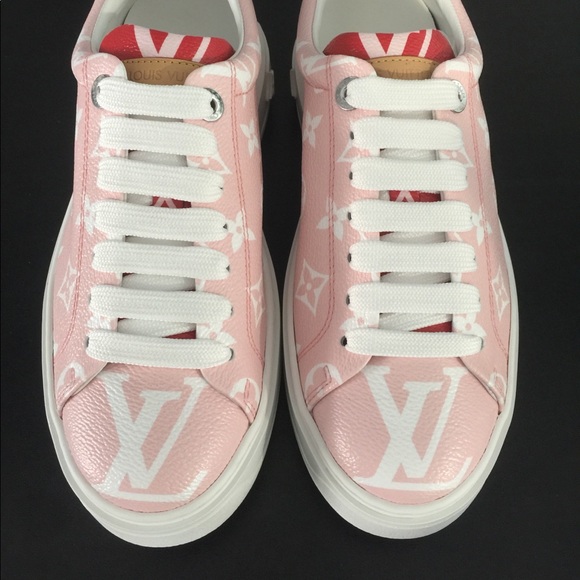 louis vuitton time out trainer pink